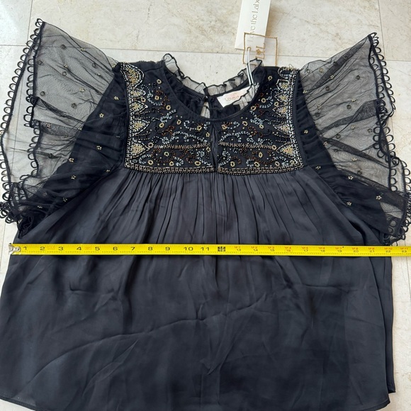 Love The Label Serafina Embellished top black size L - Picture 3 of 11